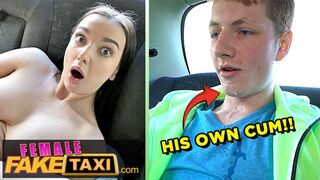 Lady Gang megőrül a óriási faszú fiatal pov szopásán a taxisban