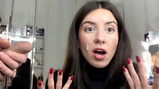 Fiatal szajban élvezés és utcán geci séta prém szőrös kabátban