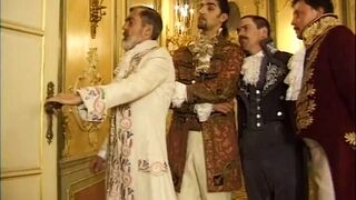 La Maschera di Ferro legelső epizód retro pornó Chris Charming óriási farkával és pici cickós gádzsi análjával